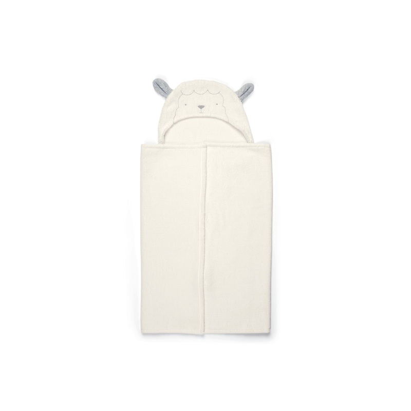 Hooded Towel Lamb White