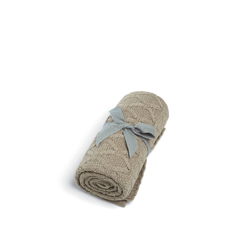 Knitted Blanket Seedling Diamond