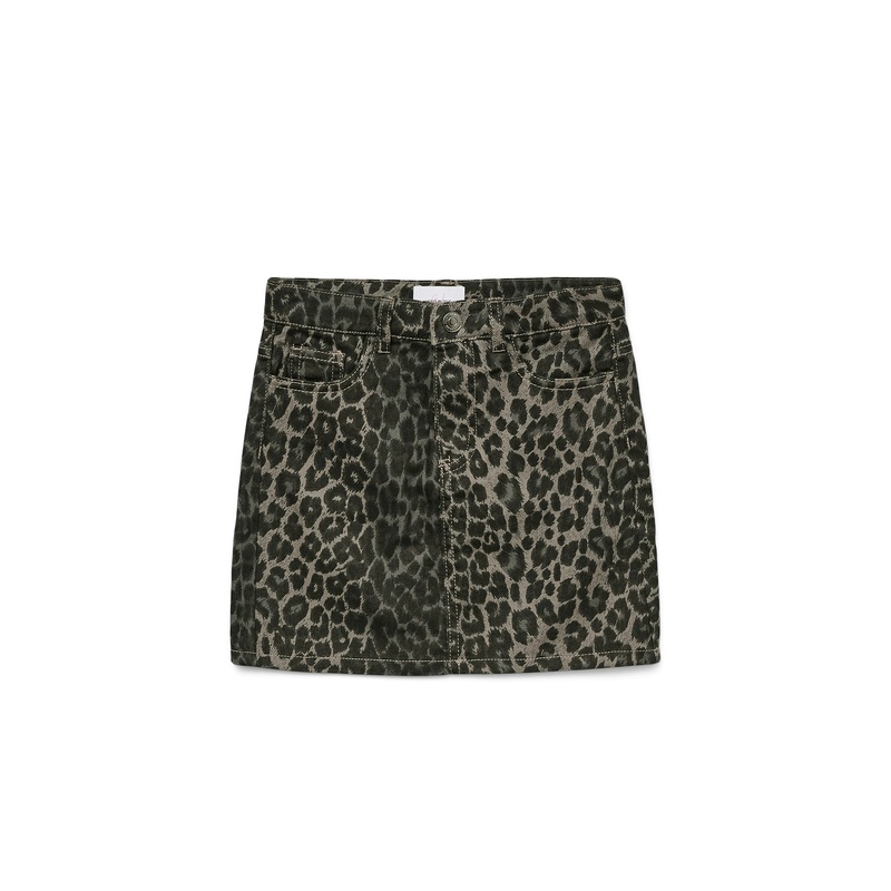 Lenora Short Skirt Leopard Print