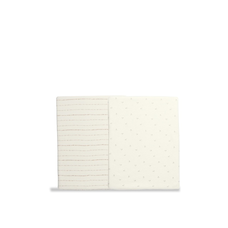 Lua Crib Fitted Sheets 2 Pack Oatmeal