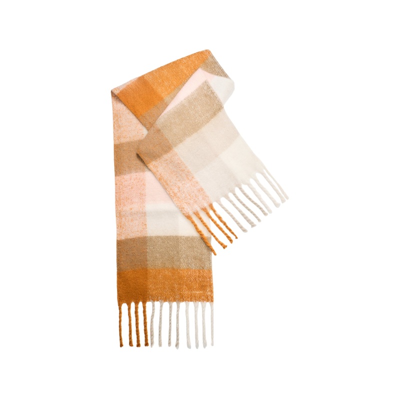 Marie Scarf Mustard Check