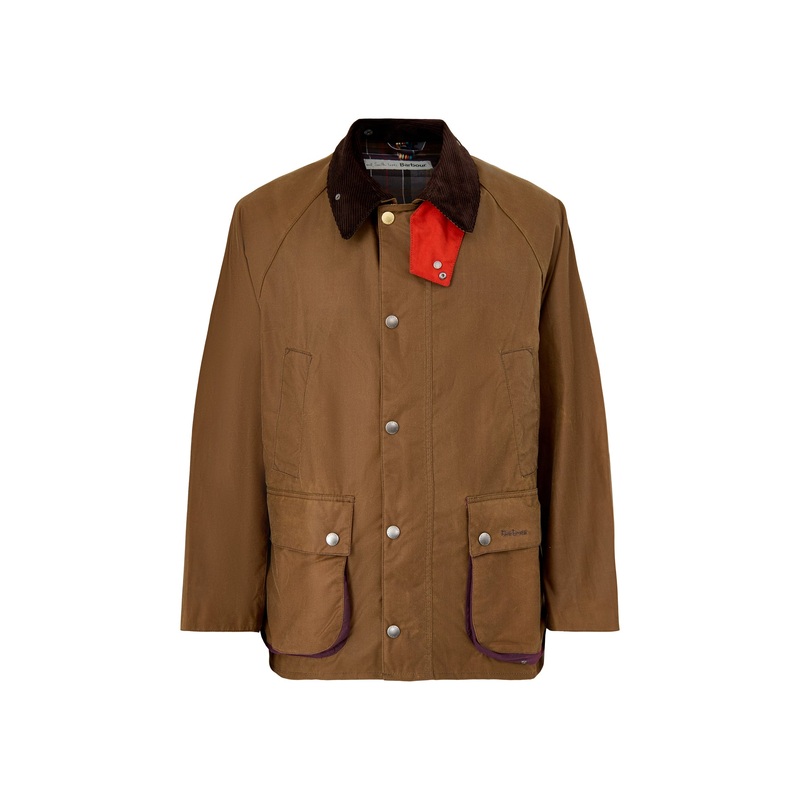 Mens Paul Smith Loves Barbour Bedale Wax Jacket Tan
