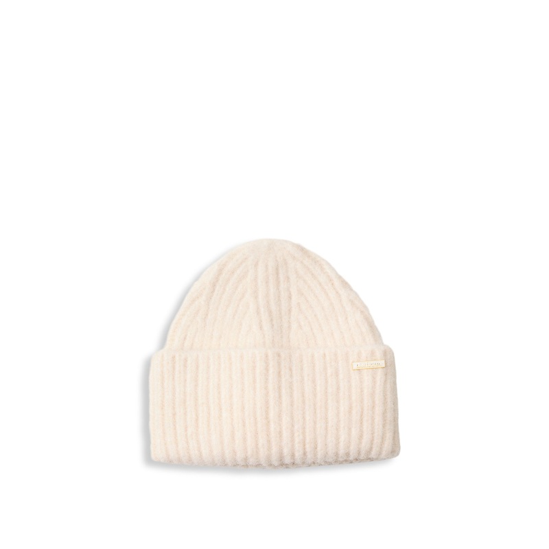 Meryl Cream Beanie Hat