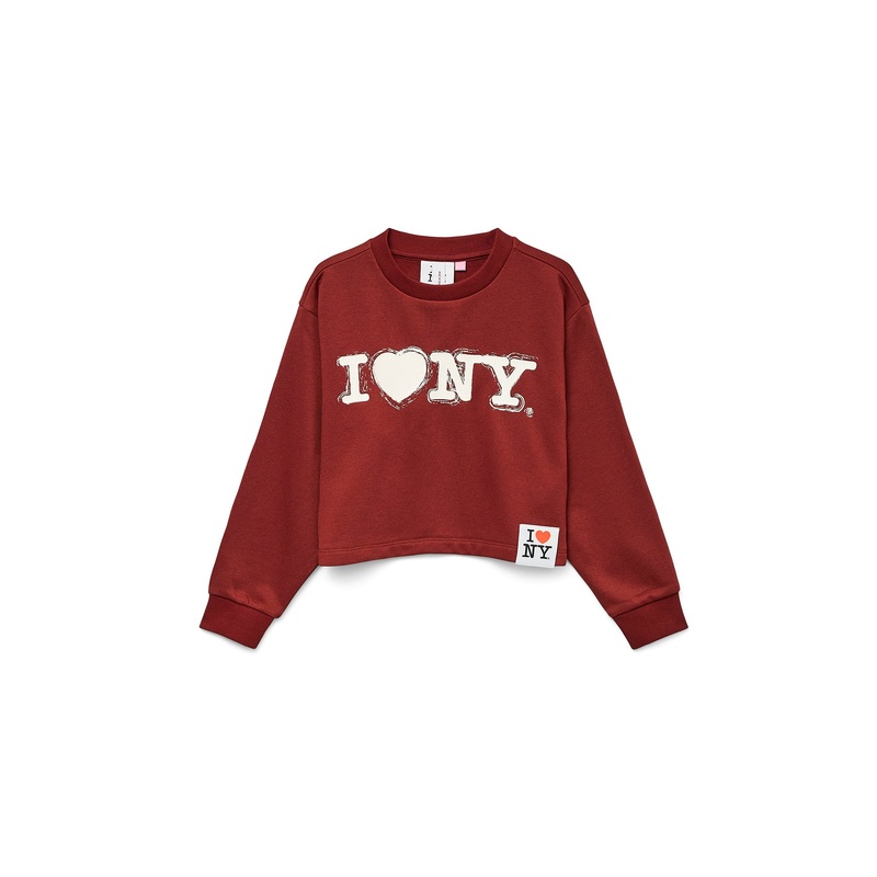 New York Long Sleeve Sweatshirt Red