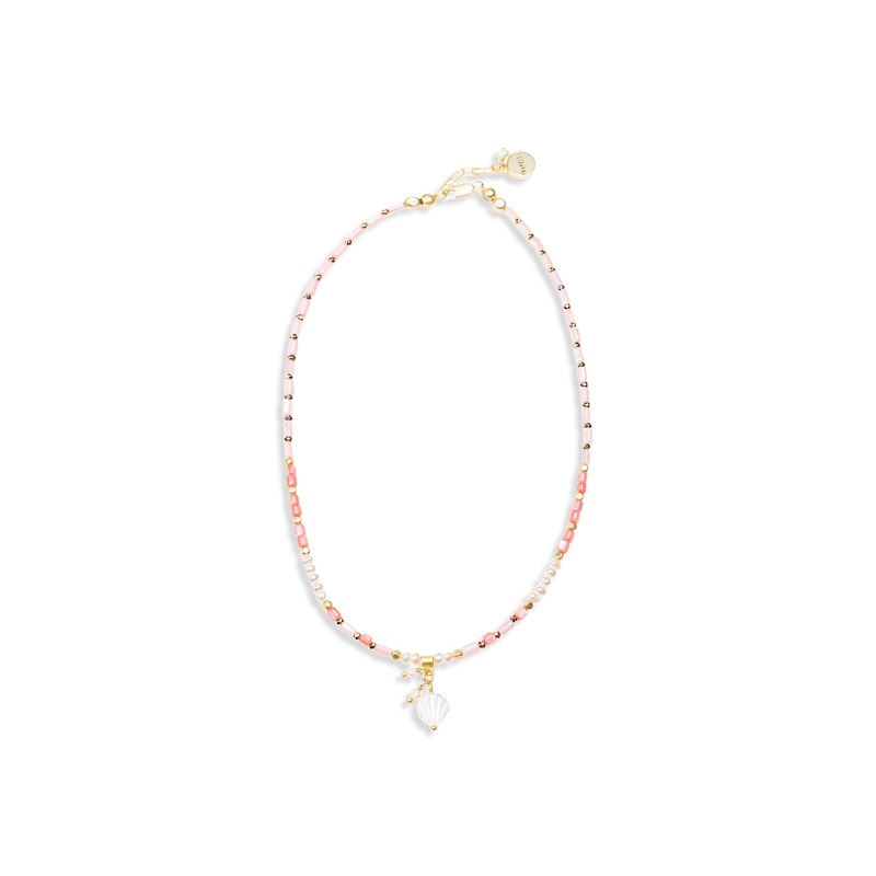 Aurora Pink Shell Necklace