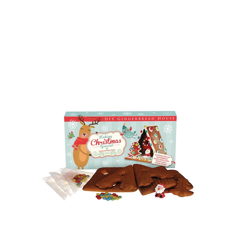 Build & Decorate it yourself Large Gingerbread house 650g