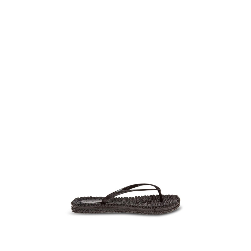 Cheerful Rubber Sandals Black