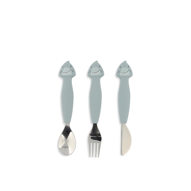 Mr Shark Silicone Cutlery Set 3 Pack