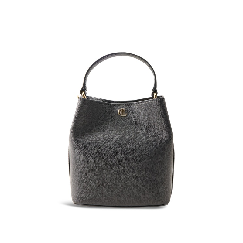 Reese Crosshatch Leather Small Bag Black