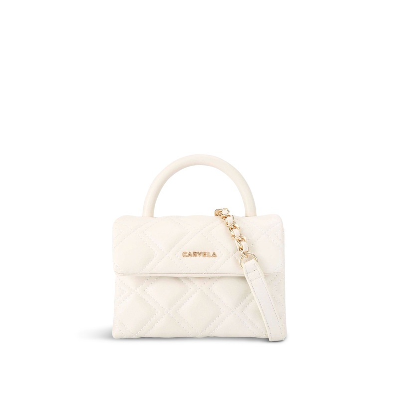 Rosa Top Handle Bag White