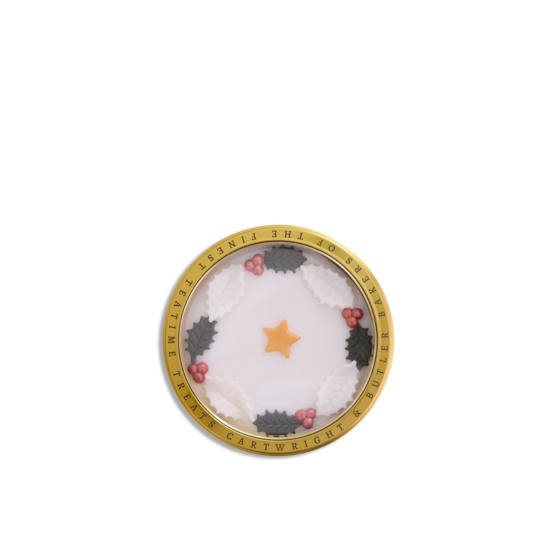 Round Iced Christmas Cake Tin 700g