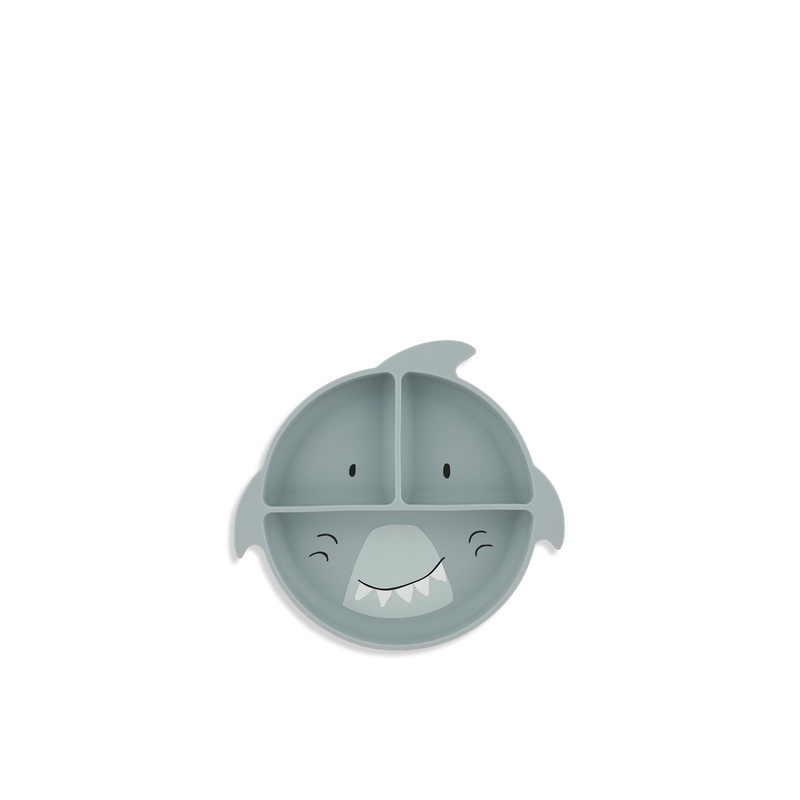 Silicone Divided Suction Plate Shark