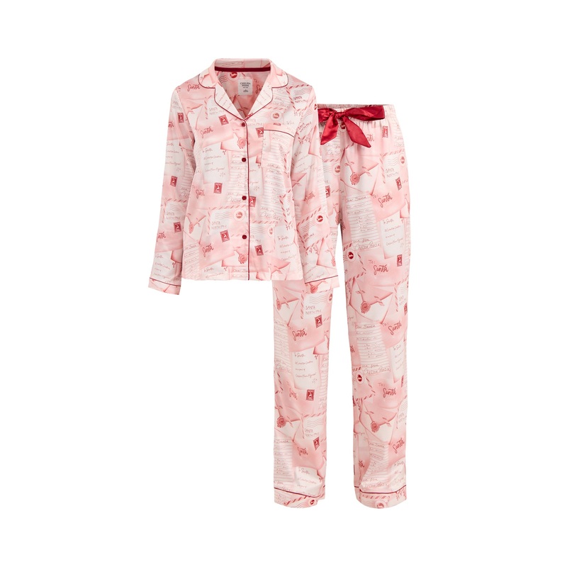Letters To Santa Pyjama Set Pink