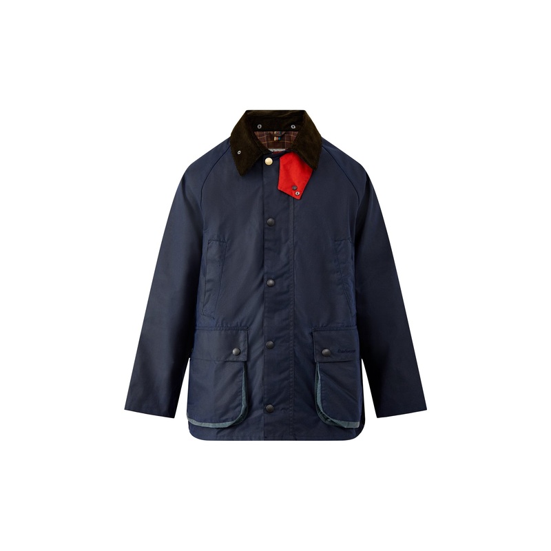 Mens Paul Smith Loves Barbour Bedale Wax Jacket Night Sky