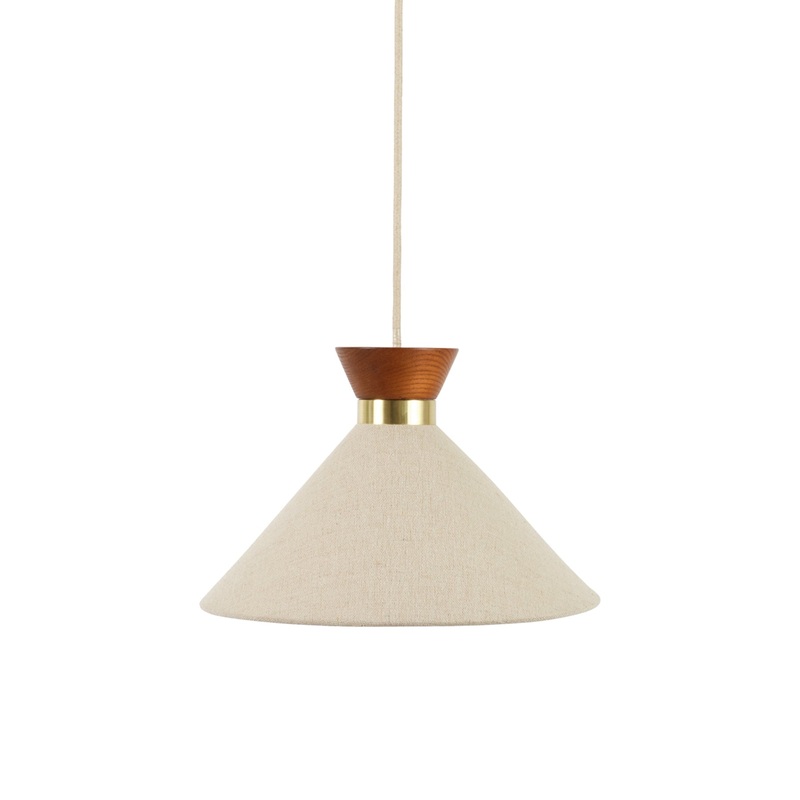 Osaka Pendant Walnut Small