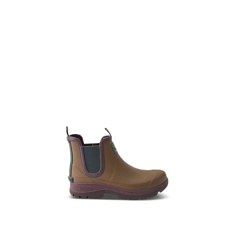 Paul Smith Loves Barbour Chelsea Wellington Boots Tan