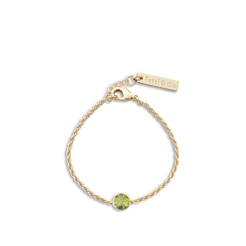 Peridot Birthstone Bracelet