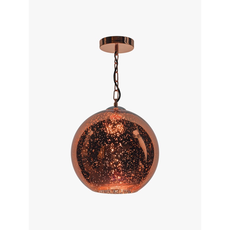 Speckle 1 Light Electro Plated Pendant