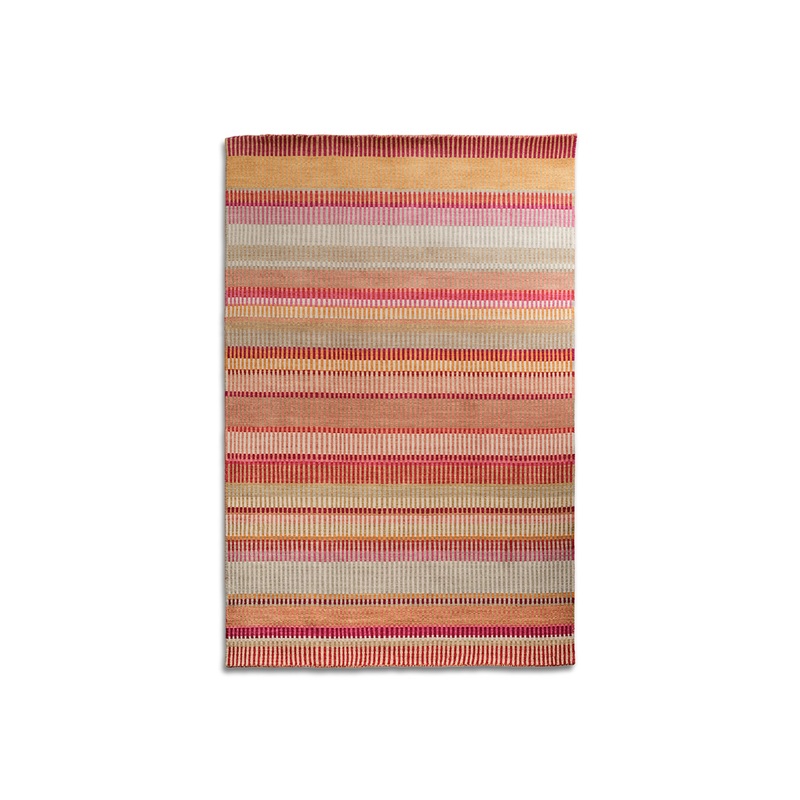 Stripes Wool Rug Grey