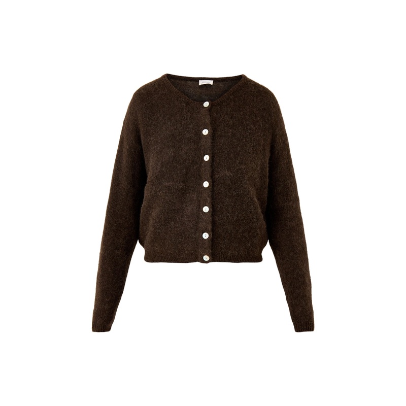 Vitow Wool Cardigan Brown