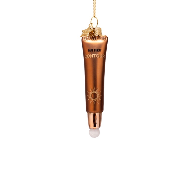 Brown Liquid Contour Makeup Christmas Hanging Decoration