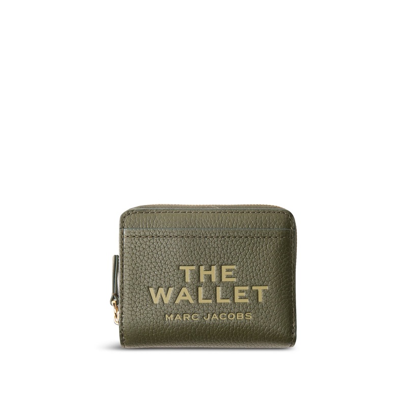 Compact Wallet Leather Forest