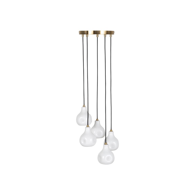 Heals Bolha Chandelier 5 Pendant White