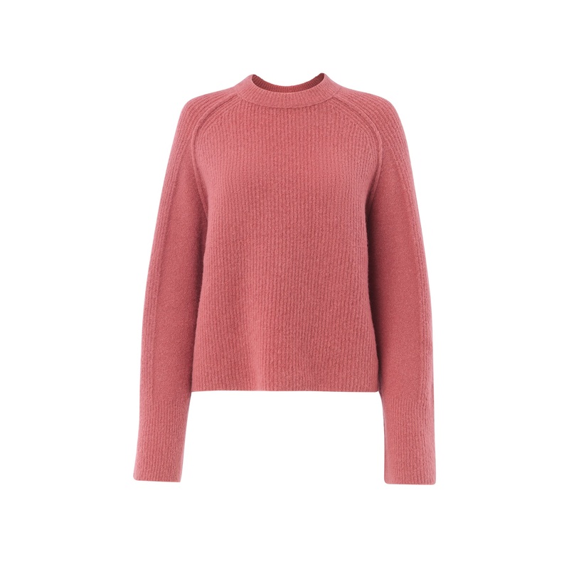 Aria Wool Crew Knit Pink