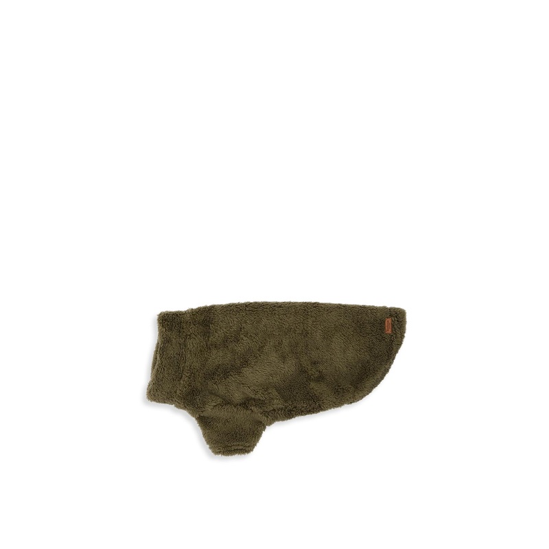 Barbour Brindle Fleece Dog Jumper Olive Small