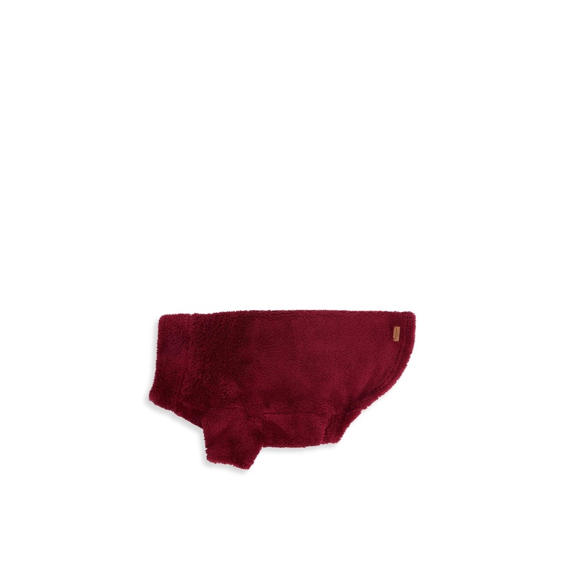 Barbour Brindle Fleece Dog Jumper Red Large