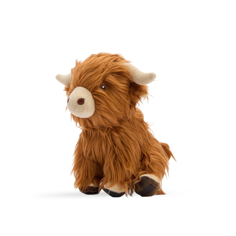 Barbour Highland Cow Dog Toy Brown Classic