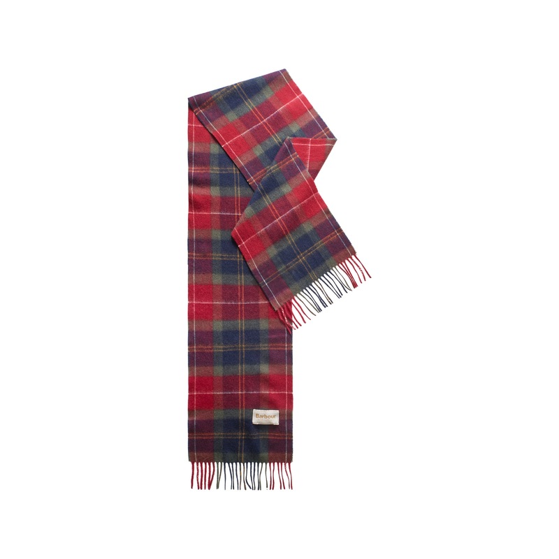 Barbour Tartan Scarf Winterberry Tartan