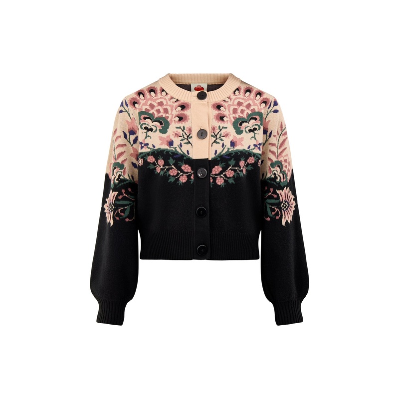 Belle Garden Knit Cardigan Cream