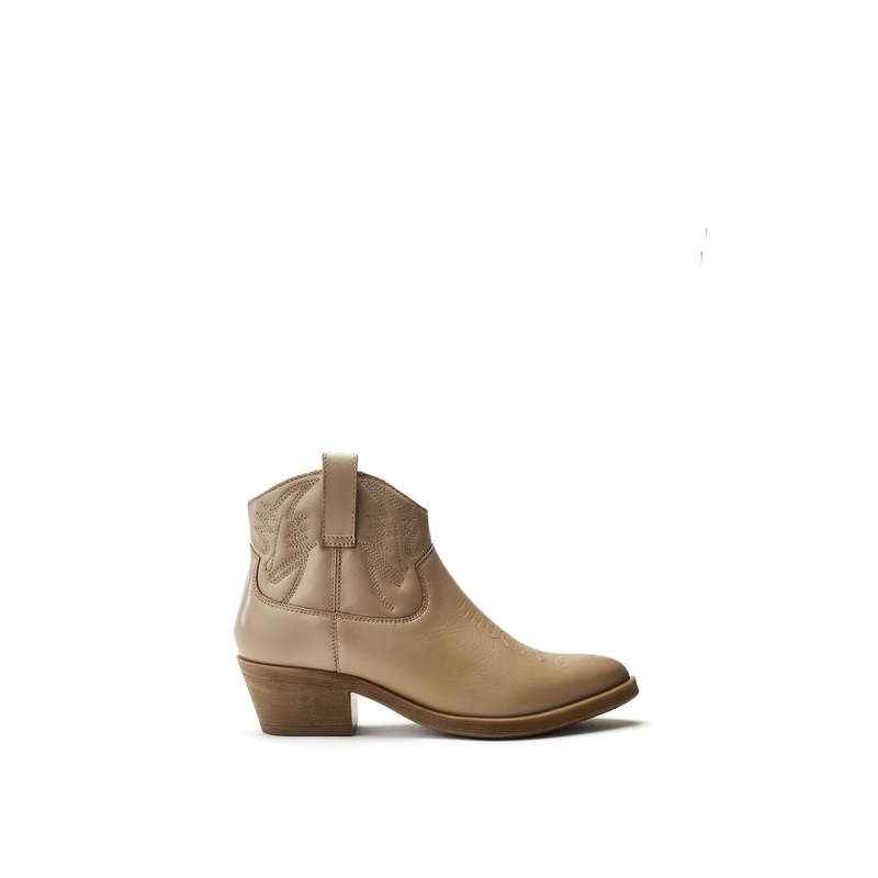 Bracknell Leather Ankle Boots Neutral