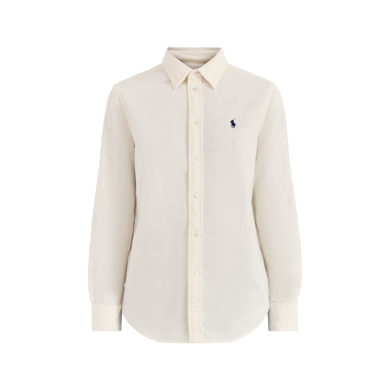 Cord Long Sleeve Shirt Warm White