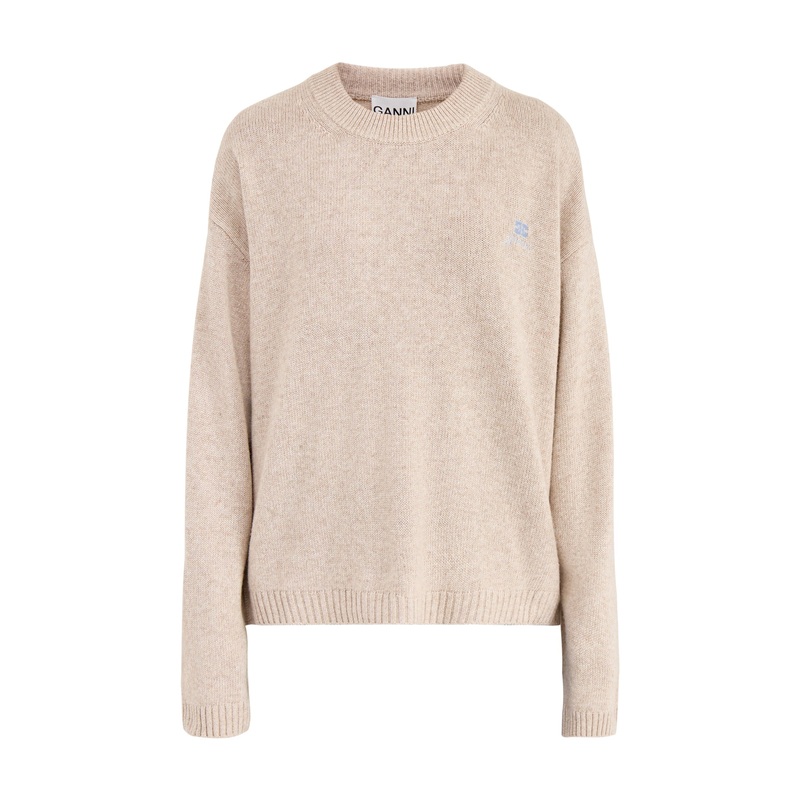 Future Wool Oversized Jumper Sand