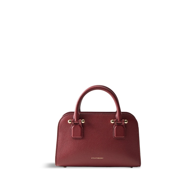 Georgia Mini Leather Tote Oxblood