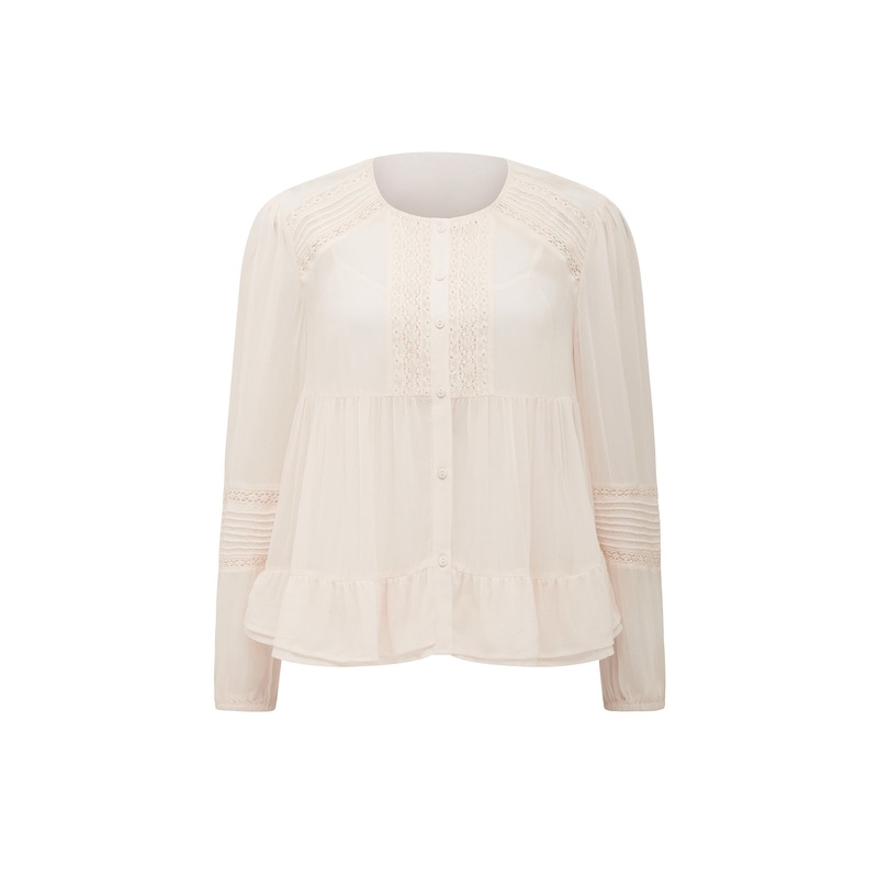 Hartley Lace Trim Top Pink