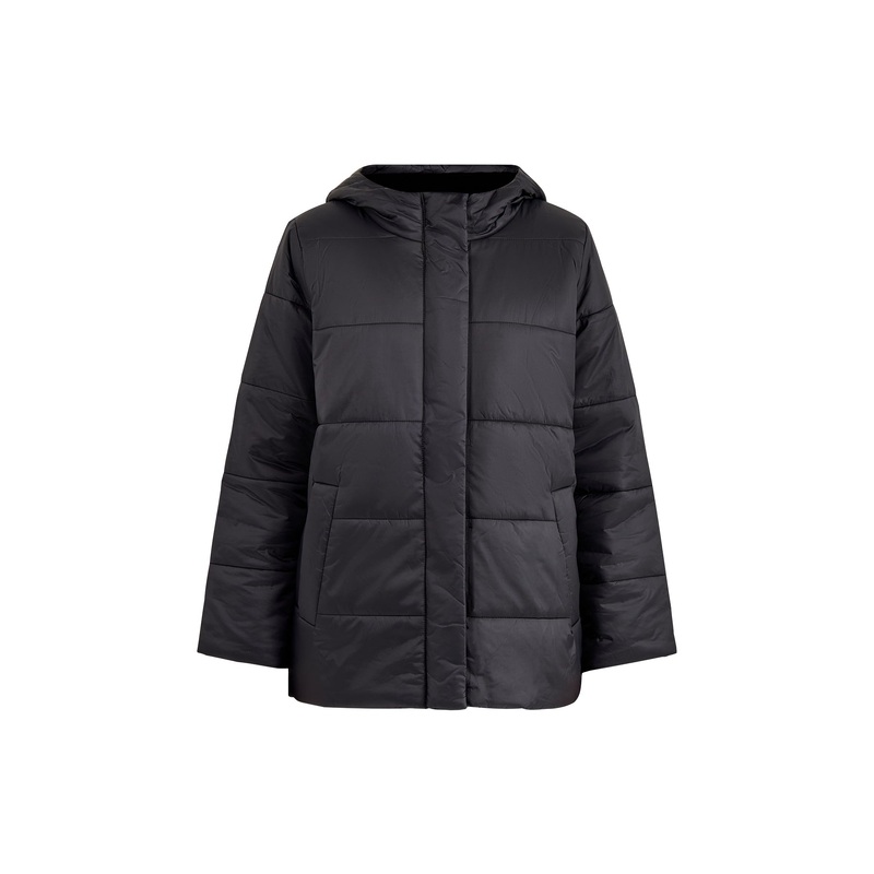 Hooded Puffer Coat Black