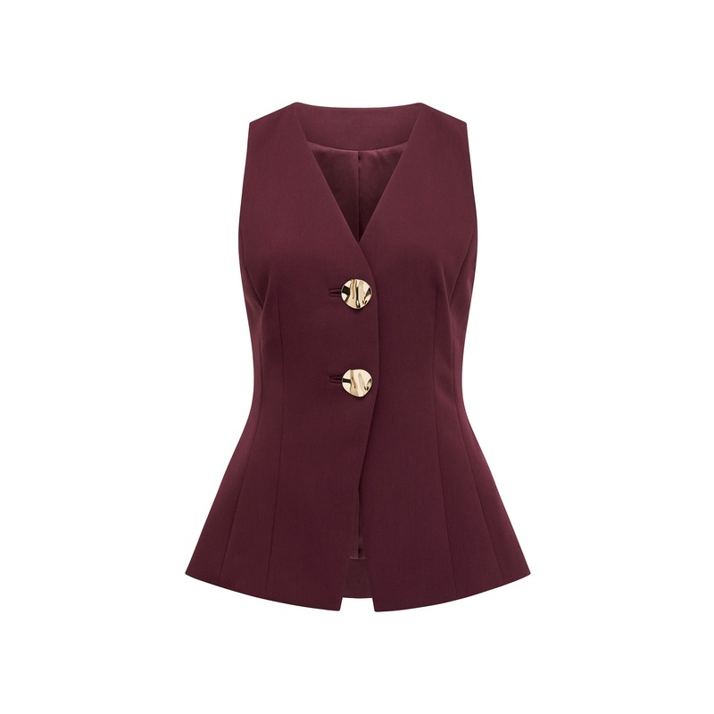 Lee Long Waistcoat Red