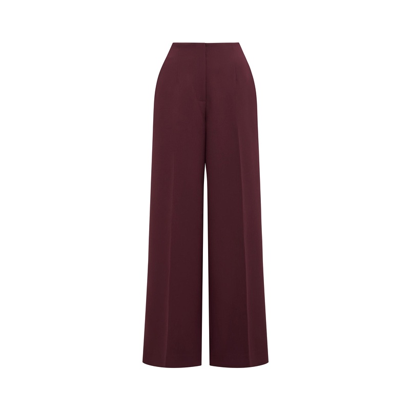 Lee Wide Leg Pants Red