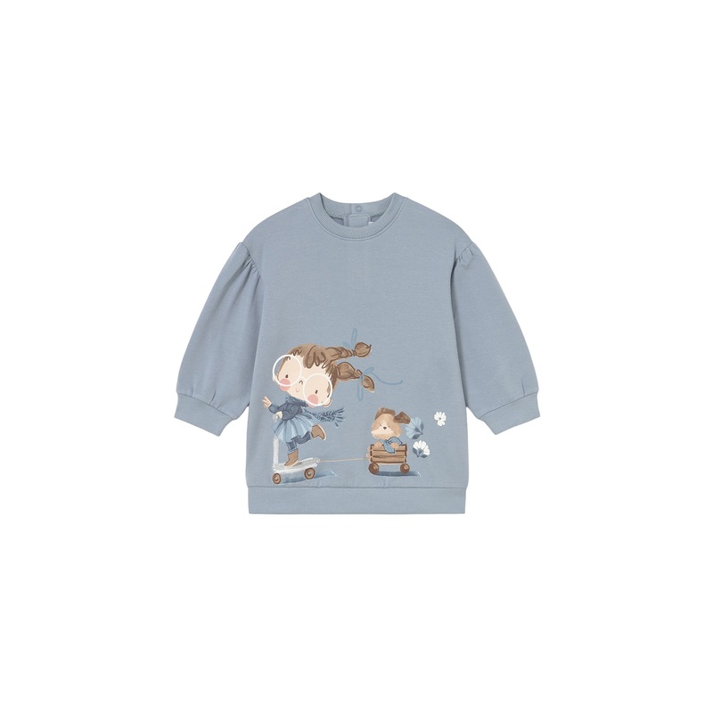 Mayoral Scooter Girl Fleece Dress Opal