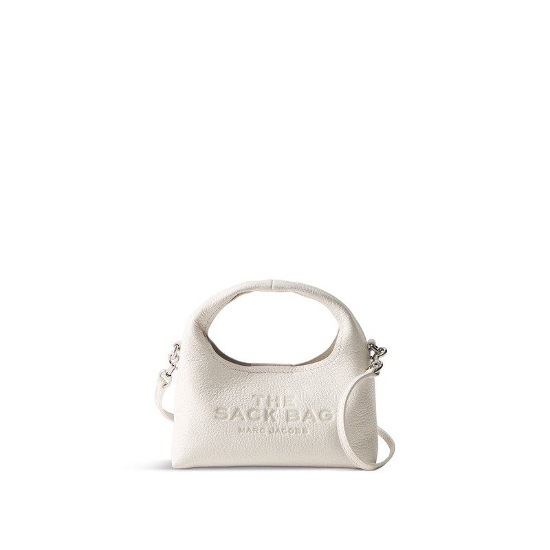 Micro Crossbody Sack Bag White