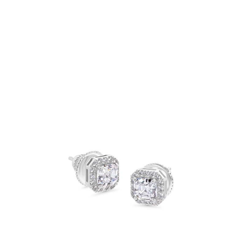 Misha Stud Earrings Silver