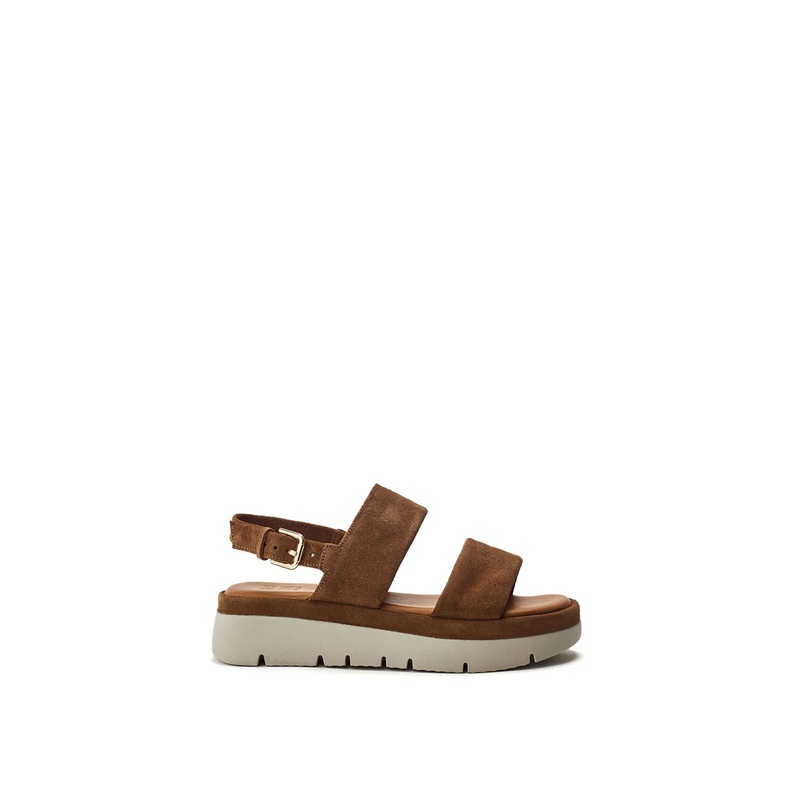 Netty Suede Sandals Tan