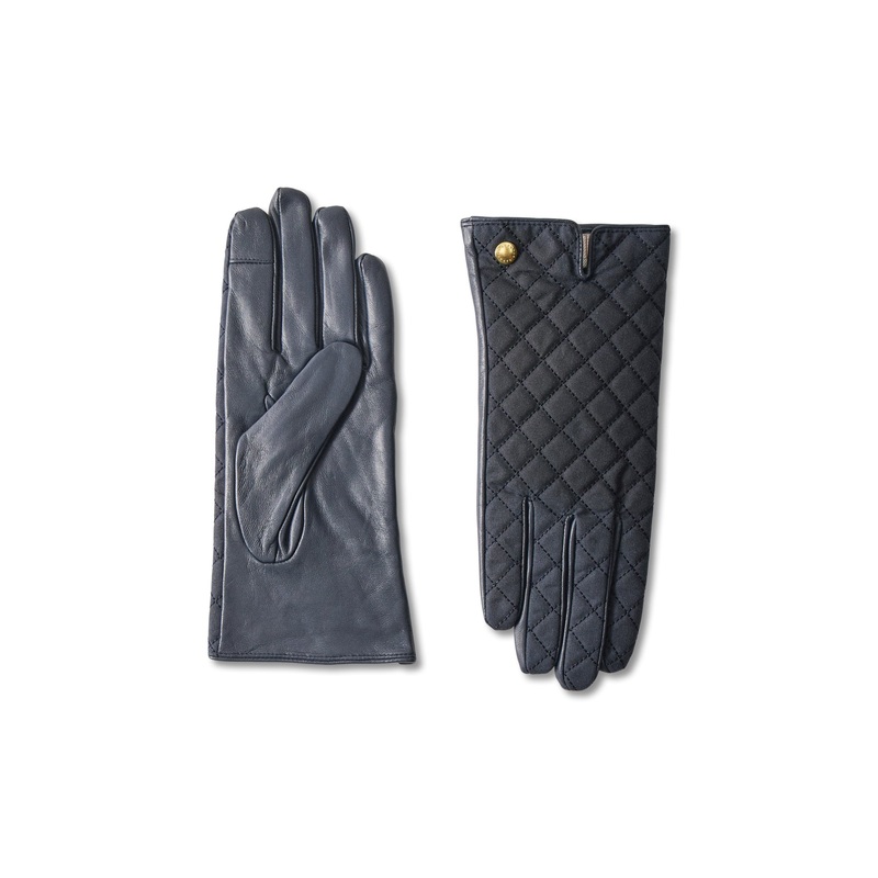 Scarlet Leather Gloves Navy