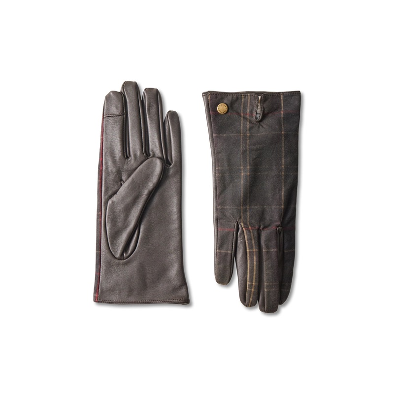 Scarlet Tartan Gloves Brown