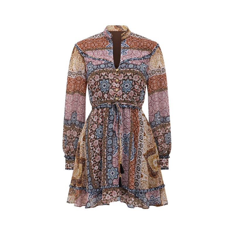 Sonny Frill Mini Dress Multi