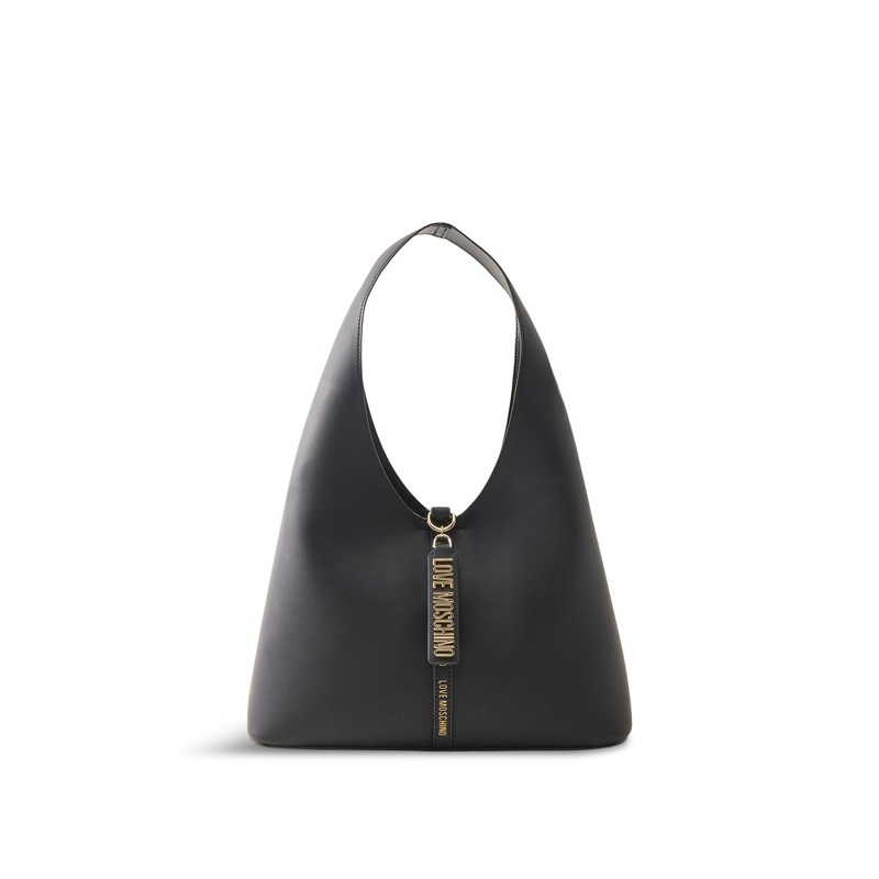 Zipped Hobo Bag Black