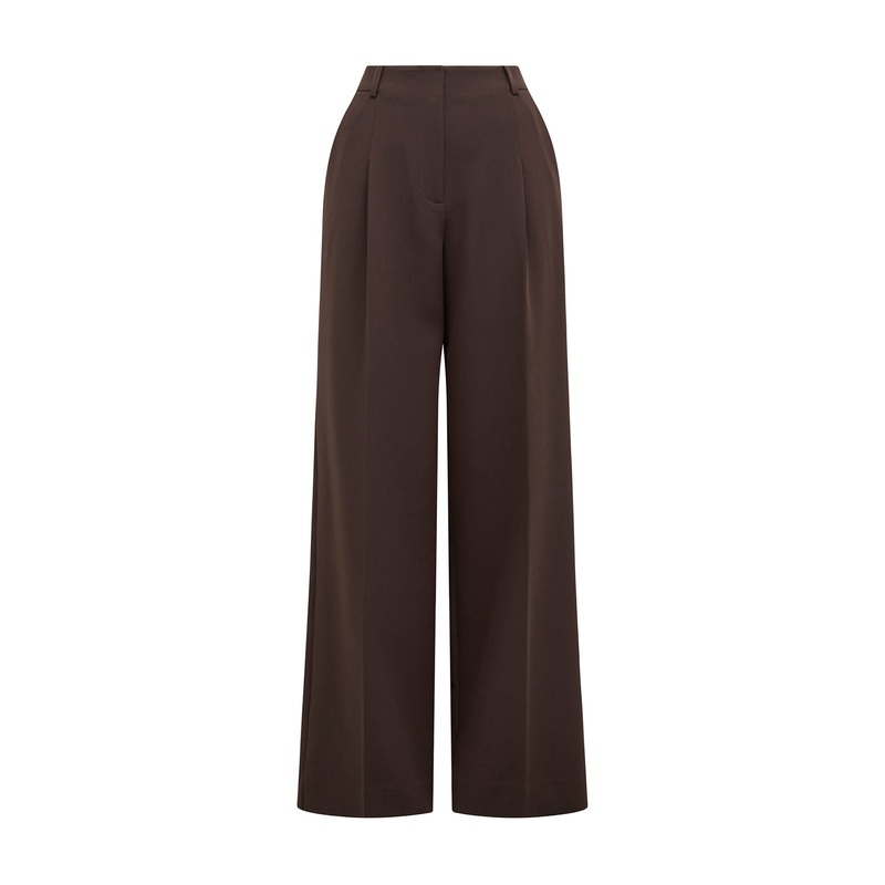 Briony Wide Leg Pants Brown